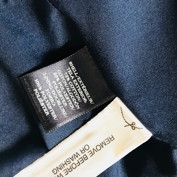 Ann Taylor Navy polka dot fitted blazer career - Picture 8 of 8